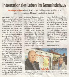 Lippische Landeszeitung vom 10. Dez. 2016
